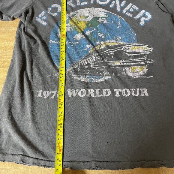 Foreigner 1978 World Tour. Vintage Bros, Grunge Streetwear, Unisex, Concert sz L - Picture 6 of 7